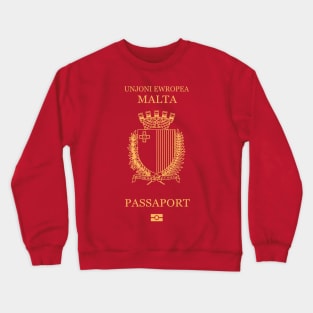 Malta passport Crewneck Sweatshirt